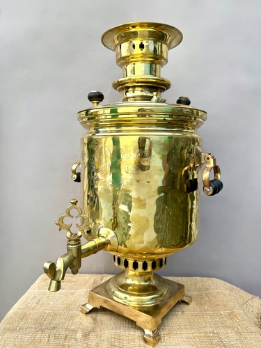 Vintage samovar wood - samovar,